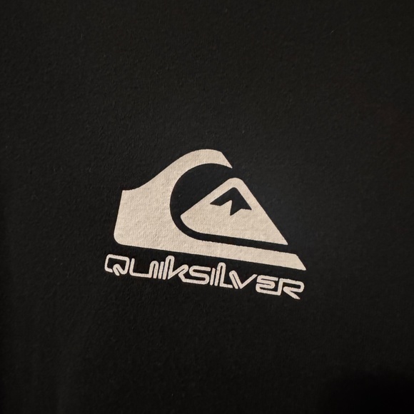 QUICKSILVER BLACK LOGO CREWNECK PULLOVER UNISEX- SIZE: S GENTLY WORN - Picture 2 of 4
